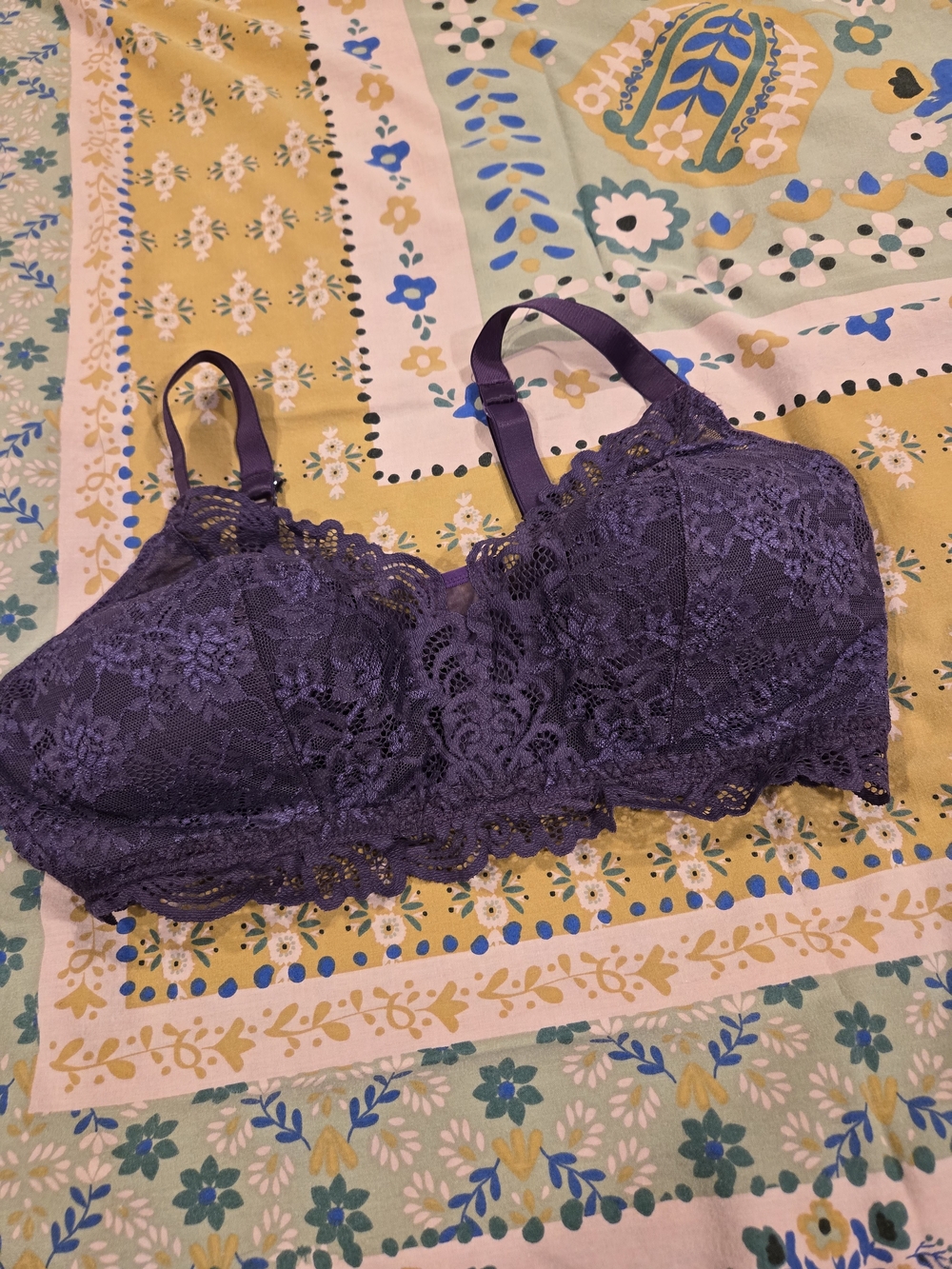 Bali Lace Desire Full Coverage Bralette in Purple